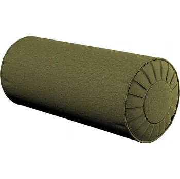 Polštář Polštář Dekoria s kolečky váleček záhyby, zelený