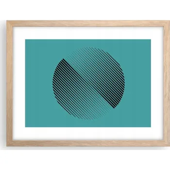 Obraz Obraz plakát v rámu světlý dub do obýváku 40x30 minimalismus foto na zeď