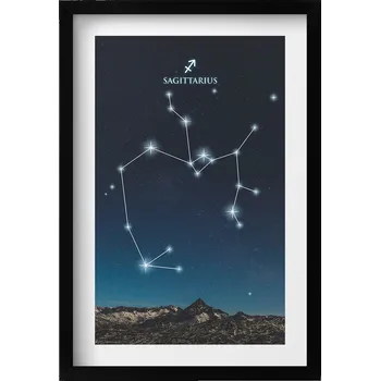 Obraz Dekorativní nástěnný obraz do pokoje Znamení zvěrokruhu střelec 40x60 cm