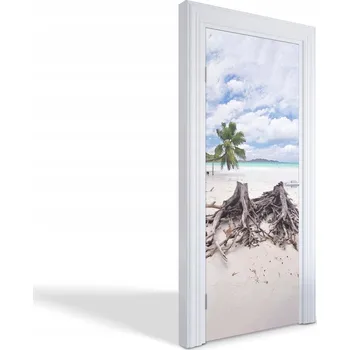 Fototapeta Samolepící dekorace ozdoba nálepka na dveře Tropická pláž 75x205 cm