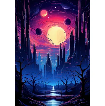 Plakát Plakát Hvězdné Město bez rámu 39,5 x 55 cm