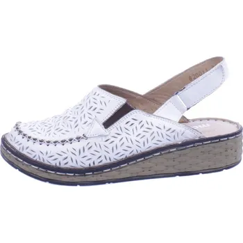 Dámské sandále MANITU Boty Polk bílé dámské letní kožené Velikost: 36