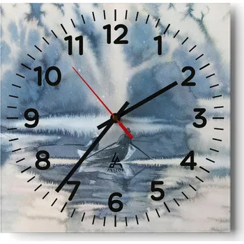 Hodiny Nástěnné hodiny do obýváku 40x40 Abstrakce Tiché hodiny Skleněné hodiny Bez hlučnosti