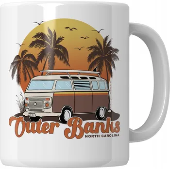 Keramický hrnek 330 ml OUTER BANKS SERIÁL NETFLIX KE DNI MATEK ŽENÁM K NAROZENINÁM DÁREK BOHO KVĚTINY VINTAGE PERSONALIZACE JMÉNO PRO ŽENU DO KANCELÁŘE NA KÁVU ČAJ NAROZENINY