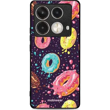 Pouzdro na mobilní telefon Lesklý kryt Mobiwear Glossy - Infinix Note 40 - G046G - Donutky (Prémiové lesklé pouzdro, obal, kryt Mobiwear Glossy na mobil Infinix Note 40 - G046G - Donutky, materiál Plast + TPU silikon - krytí po všech stranách, neošoupatelný potisk, tenké provedení,