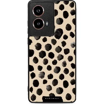 Pouzdro na mobilní telefon Lesklý kryt Mobiwear Glossy - Motorola Moto G85 5G - GA50G Černé puntíky (Prémiové lesklé pouzdro, obal, kryt Mobiwear Glossy na mobil Motorola Moto G85 5G - GA50G Černé puntíky, materiál Plast + TPU silikon - krytí po všech stranách, neošoupatelný potisk