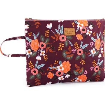 Penál Pouzdro voděodolné se zipem hand made 33x24,5 cm - vínová