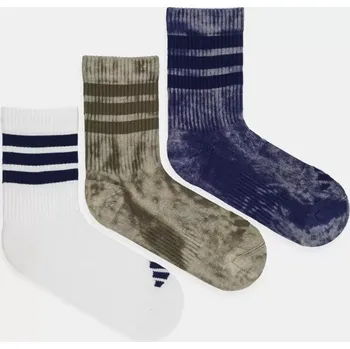 Pánské ponožky Ponožky adidas 3-Stripes 3-pack JI6333 bílá 00X, vel. 43/45