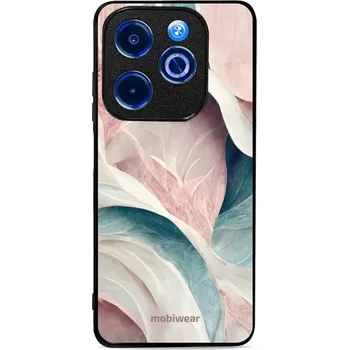 Lesklý kryt Mobiwear Glossy - Infinix HOT 40i - G026G - Růžový a zelenkavý mramor (Prémiové lesklé pouzdro, obal, kryt Mobiwear Glossy na mobil Infinix HOT 40i - G026G - Růžový a zelenkavý mramor, materiál Plast + TPU silikon - krytí po všech stranách,)