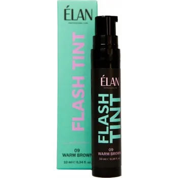 Barva na řasy a obočí Barva na obočí ELAN Flash Tint, odstín 09 Teplá hnědá, 10 ml