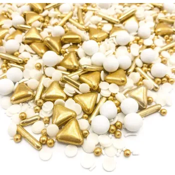 Jedlá dekorace na dort Zdobení Champagne shower 90g - Happy Sprinkles