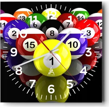 Hodiny Nástěnné hodiny do obýváku 40x40 Sport Bezhlučné hodiny na skle Stylové Tiché