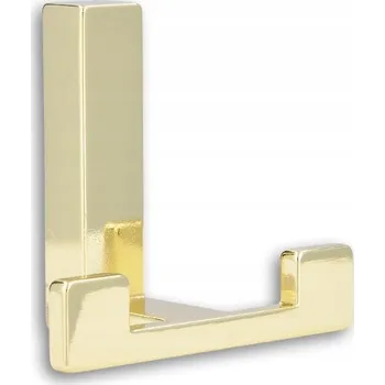 Věšák NÁBYTKOVÝ VĚŠÁK DVOJITÝ HÁČEK 2325 ZLATÝ