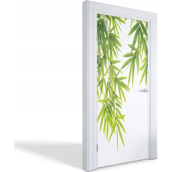 Fototapeta Ozdobná dekorativní fólie na dveře, nábytek, skříň - Listy bambusu 95x205 cm