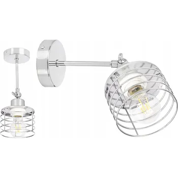 Nástěnné svítidlo Nástěnné svítidlo KINKIET pohyblivé loft drátěné na E27 chrom