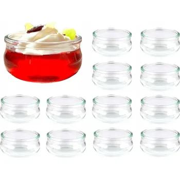 Nádoby na dezerty sklenice na dezerty 12 ks salátová mísa skleněná 210 ml