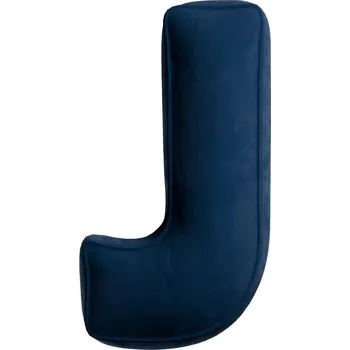 Polštář Žluté Tipi Polštář písmeno J tmavě modrá