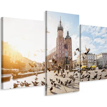 Obraz Obraz Krakov Bazilika Památky 3-Dílný 3D 120x80
