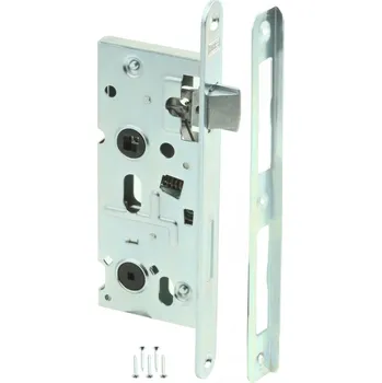 zadlabací zámek ZÁMEK ZAPUŠTĚNÝ HOBES 72/40 WC UNIVERZÁLNÍ PRAVÝ / LEVÝ KOUPELNOVÝ 72 mm