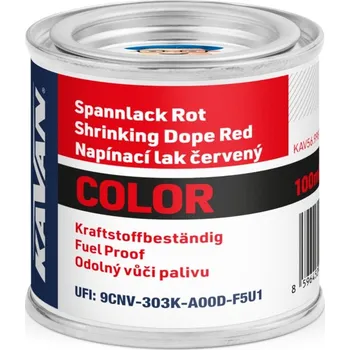 RC vybavení KAVAN napínací lak COLOR, červený, 100ml