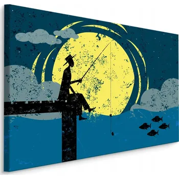 Obraz Obraz Canvas Muž MĚSÍC v Retro Stylu 70x50