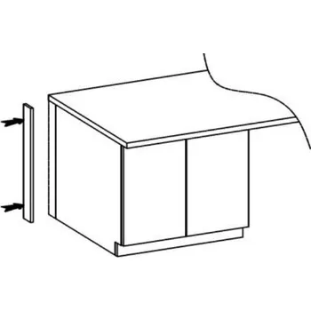 Kuchyňská linka Stolarz-Lempert Maskovnice - lišta 815x55 - černá
