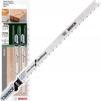 Pilový plátek Bosch Pilové listy do přímočaré pily, T-stopka, 2 ks 2609256A08