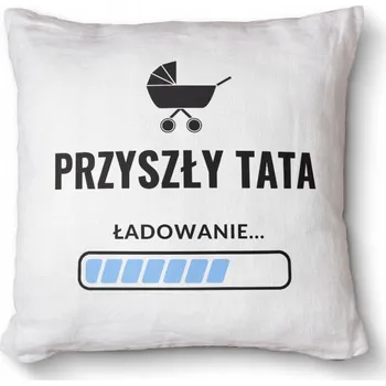 Polštář Ozdobný foto polštář dekorativní 40x40 - Budoucí tatínek - nabíjení kočárku