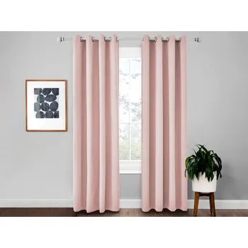 Bytový textil XPOSE® Zatemňovací závěsy HADES - pudrový 140x180 cm 2ks, + Prodloužená možnost vrácení zboží do 50 dnů