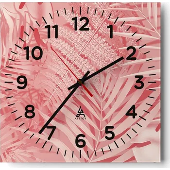 Hodiny Nástěnné hodiny do obýváku 40x40 Abstrakce Tiché hodiny Skleněné hodiny Bez hlučnosti