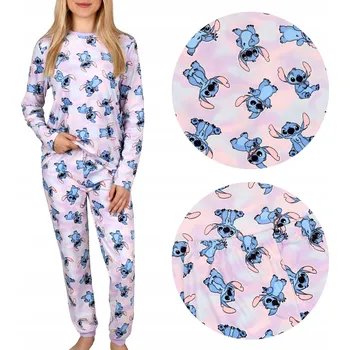 Dívčí pyžamo Lilo a Stitch Dívčí pyžamo s dlouhými rukávy, fleecové, 116 cm