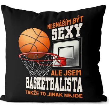 Dekorativní polštářek Polštář 40 x 40 cm - Sexy basketbalista