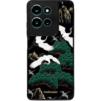Pouzdro na mobilní telefon Lesklý kryt Mobiwear Glossy - Motorola Moto G75 5G - G042G - Jeřábi (Prémiové lesklé pouzdro, obal, kryt Mobiwear Glossy na mobil Motorola Moto G75 5G - G042G - Jeřábi, materiál Plast + TPU silikon - krytí po všech stranách, neošoupatelný potisk, tenké)