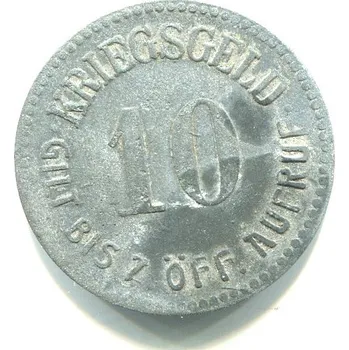 GLATZ / Kłodzk. 10 Pfennig. Zn.