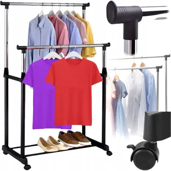 Věšák Stojanový věšák kovový ŠATNA PRO metal