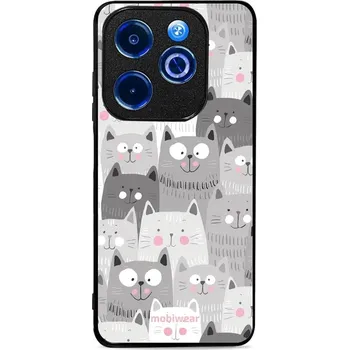 Lesklý kryt Mobiwear Glossy - Infinix Smart 8 - G045G - Kočičky (Prémiové lesklé pouzdro, obal, kryt Mobiwear Glossy na mobil Infinix Smart 8 - G045G - Kočičky, materiál Plast + TPU silikon - krytí po všech stranách, neošoupatelný potisk, tenké provedení,