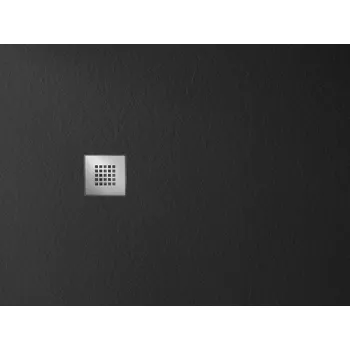 Sprchová vanička MITIA sprchová vanička z litého mramoru, obdélník 120x100cm, černá