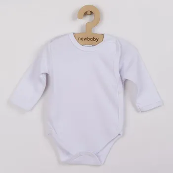 Kojenecké oblečení Kojenecké body celorozepínací New Baby Classic bílé - 62 (3-6m)
