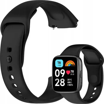 Řemínek na hodinky Řemínek e-smart24 pro Xiaomi 22 mm černý