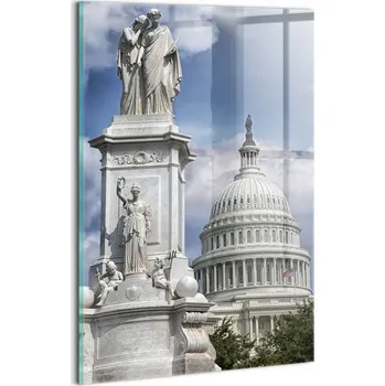 Obraz Foto Obraz na Zeď Sklo Do Kanceláře Tvrzené Sklo Washingtonův monument 20x30