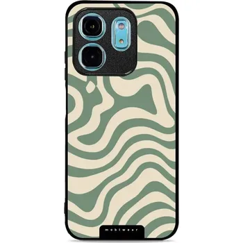 Pouzdro na mobilní telefon Lesklý kryt Mobiwear Glossy - Infinix Smart 9 - GA57G Zelené a béžové zkrouceniny (Prémiové lesklé pouzdro, obal, kryt Mobiwear Glossy na mobil Infinix Smart 9 - GA57G Zelené a béžové zkrouceniny, materiál Plast + TPU silikon - krytí po všech stranách,)