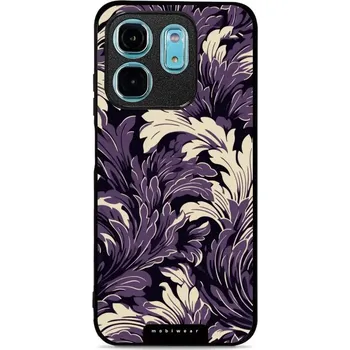 Pouzdro na mobilní telefon Lesklý kryt Mobiwear Glossy - Infinix Smart 9 - GA46G Fialové rostliny (Prémiové lesklé pouzdro, obal, kryt Mobiwear Glossy na mobil Infinix Smart 9 - GA46G Fialové rostliny, materiál Plast + TPU silikon - krytí po všech stranách, neošoupatelný potisk,)