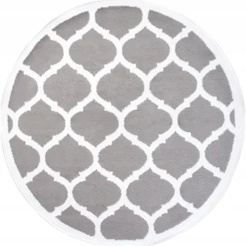 Koberec KOBEREC 130x130 CANVAS KOLO BCF MĚKKÝ ŠEDÝ