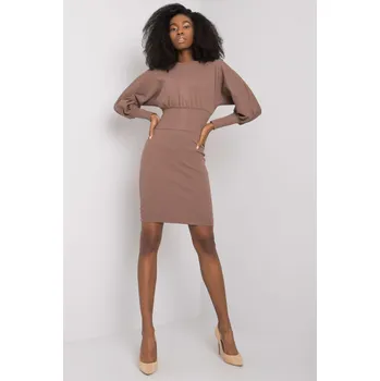 Dámské šaty RUE PARIS Šaty Olly tmavě béžové Velikost: L