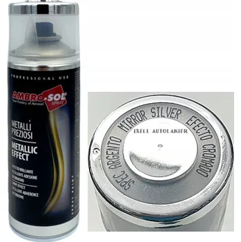 Barva ve spreji Chromový sprej STŘÍBRNÝ lesk 400 ml AMBROSOL – vysoká kvalita (HQ) 1390