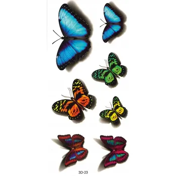 Odstranitelné tetování Smyvatelné tetování pro děti MOTÝLI 3D23