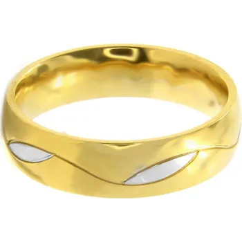 Prsten BRUNOshop.cz Pánský prsten VLNKA GOLD Velikost: 9 (EU: 59 - 61)