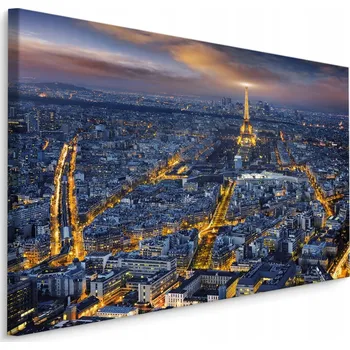 Obraz Obraz: Paříž v noci - architektura 3D, 40x30 cm