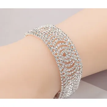 Náramek B-TOP Luxusní dámský náramek Diamond Shine - postříbřený