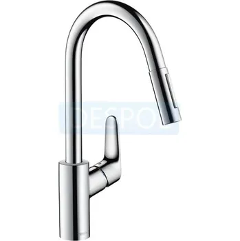 Vodovodní baterie Stojánková kuchyňská baterie Hansgrohe Focus stříbrná